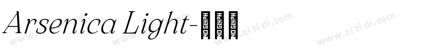 Arsenica Light字体转换